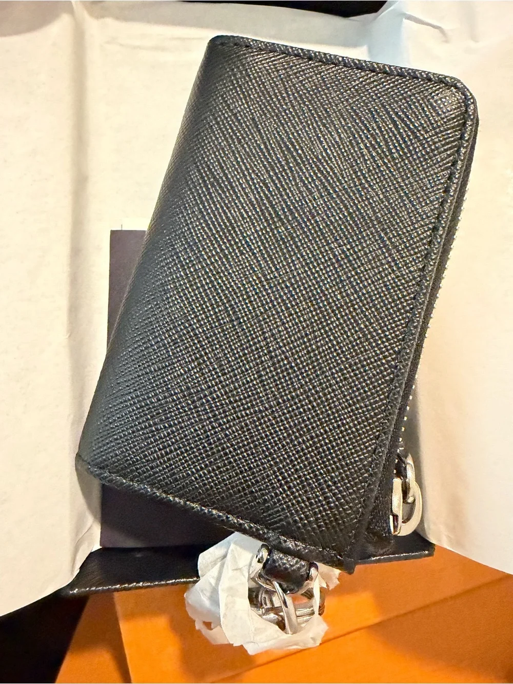 Prada compact zip